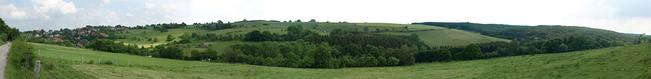 Panorama Bosseborn Unter der Acker - Waldemay
